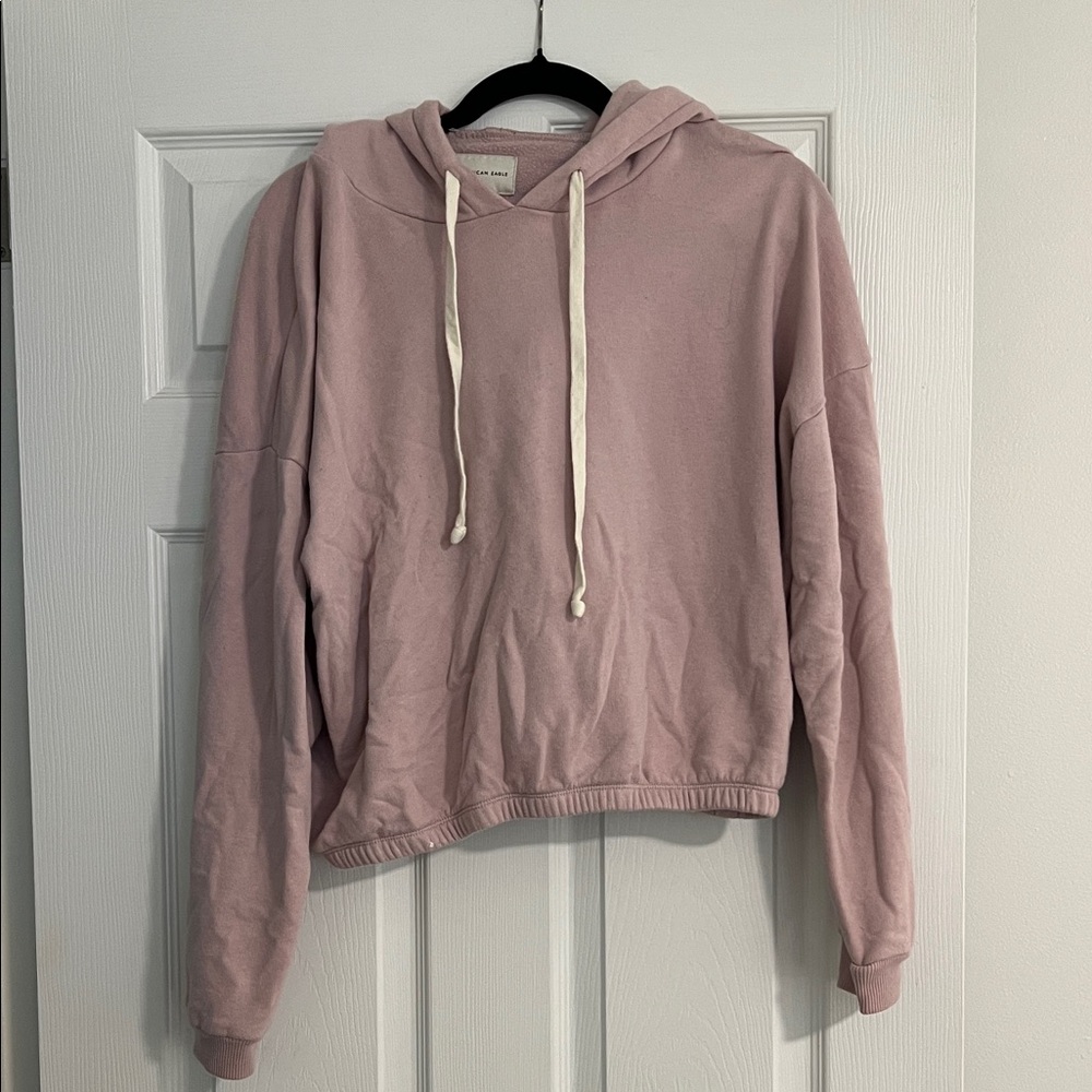 American Eagle Outfitters Light Pink Hoodie